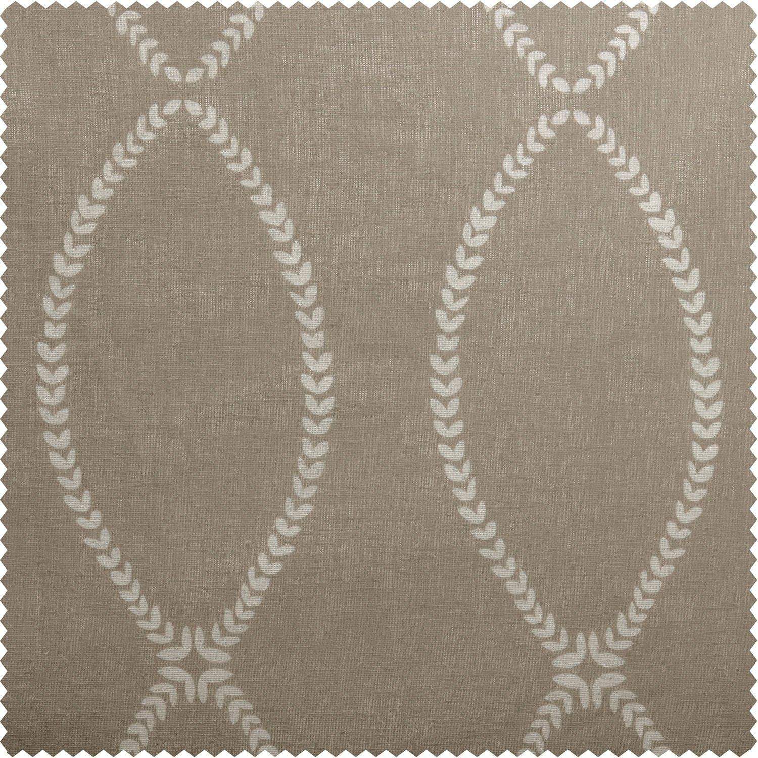 Grecian Taupe Printed Polyester Swatch - HalfPriceDrapes.com