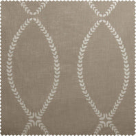 Grecian Taupe Printed Polyester Swatch - HalfPriceDrapes.com