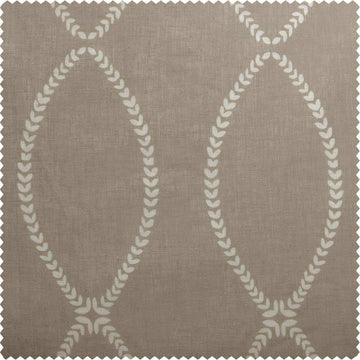 Grecian Taupe Printed Polyester Swatch - HalfPriceDrapes.com