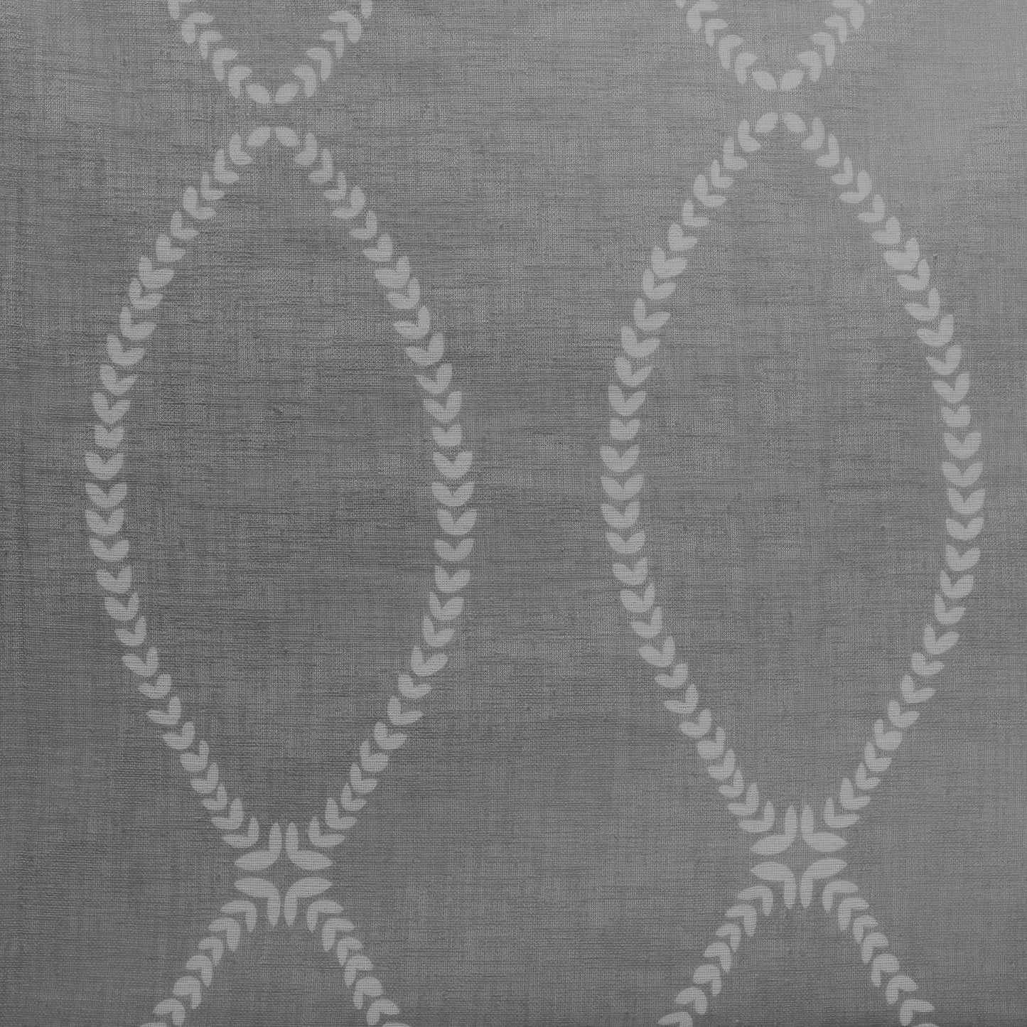 Grecian Grey Geometric Printed Sheer Custom Curtain