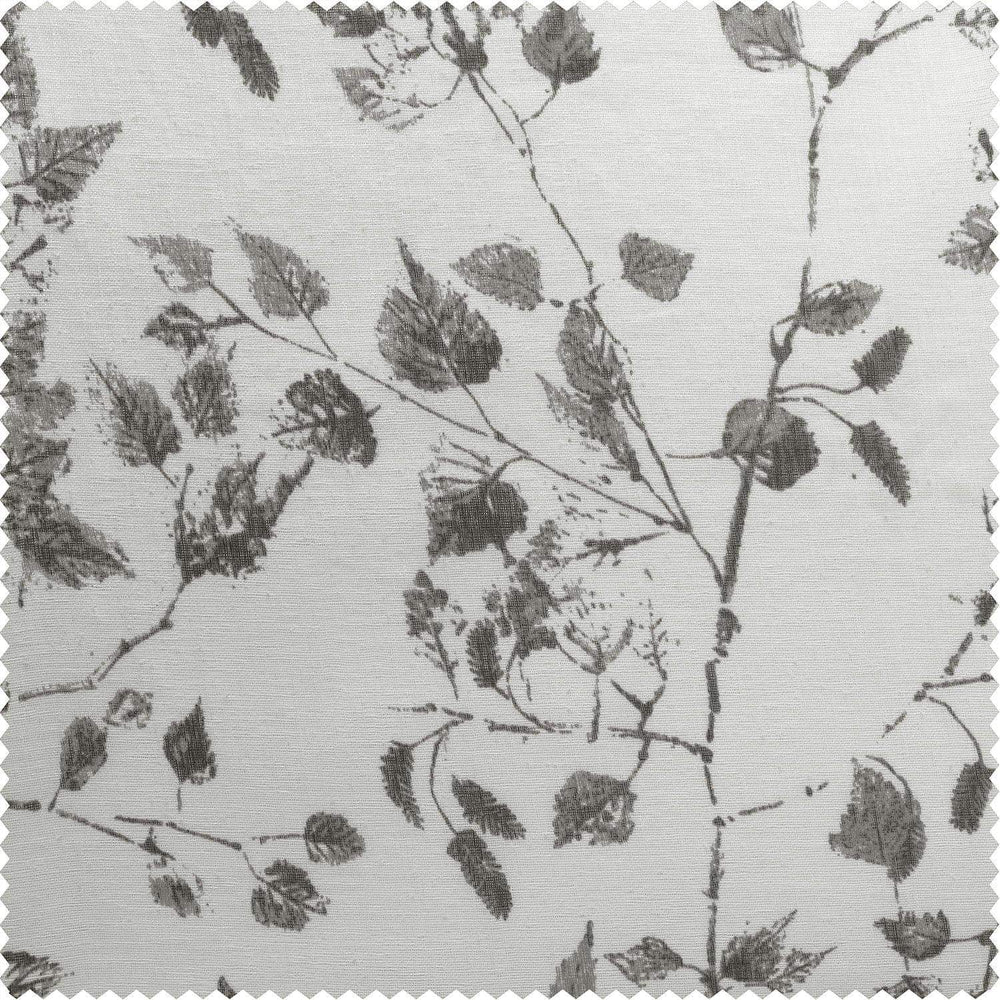 Woodland Grey Printed Polyester Swatch - HalfPriceDrapes.com