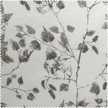Woodland Grey Printed Polyester Swatch - HalfPriceDrapes.com