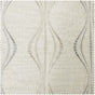 Suez Natural Embroidered Striped Patterned Faux Linen Sheer Curtain