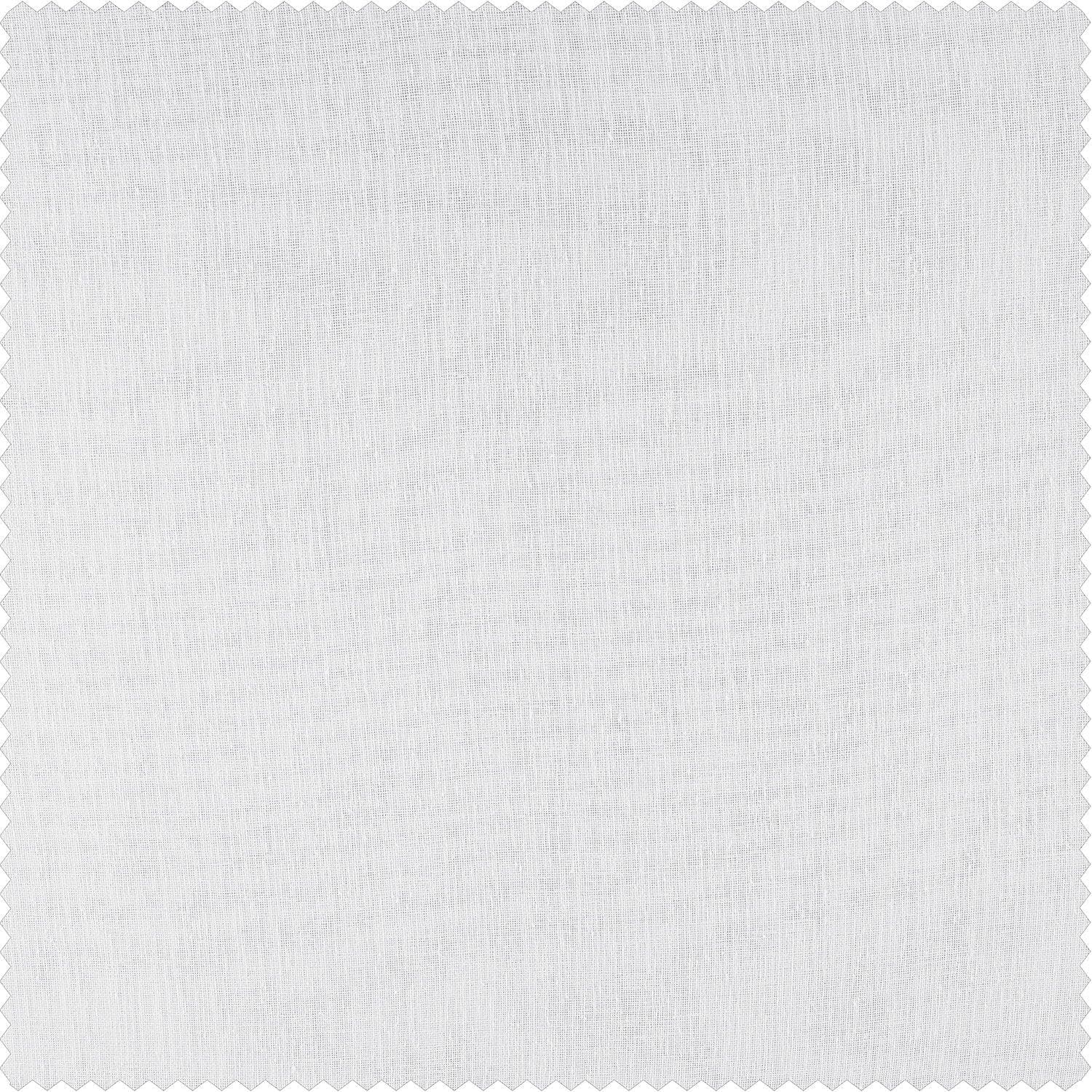 Cirro Off White Solid Linen Sheer Curtain Pair (2 Panels)
