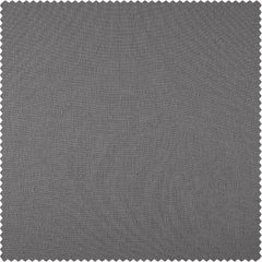 Nimbo Grey Solid Linen Sheer Curtain Pair (2 Panels)