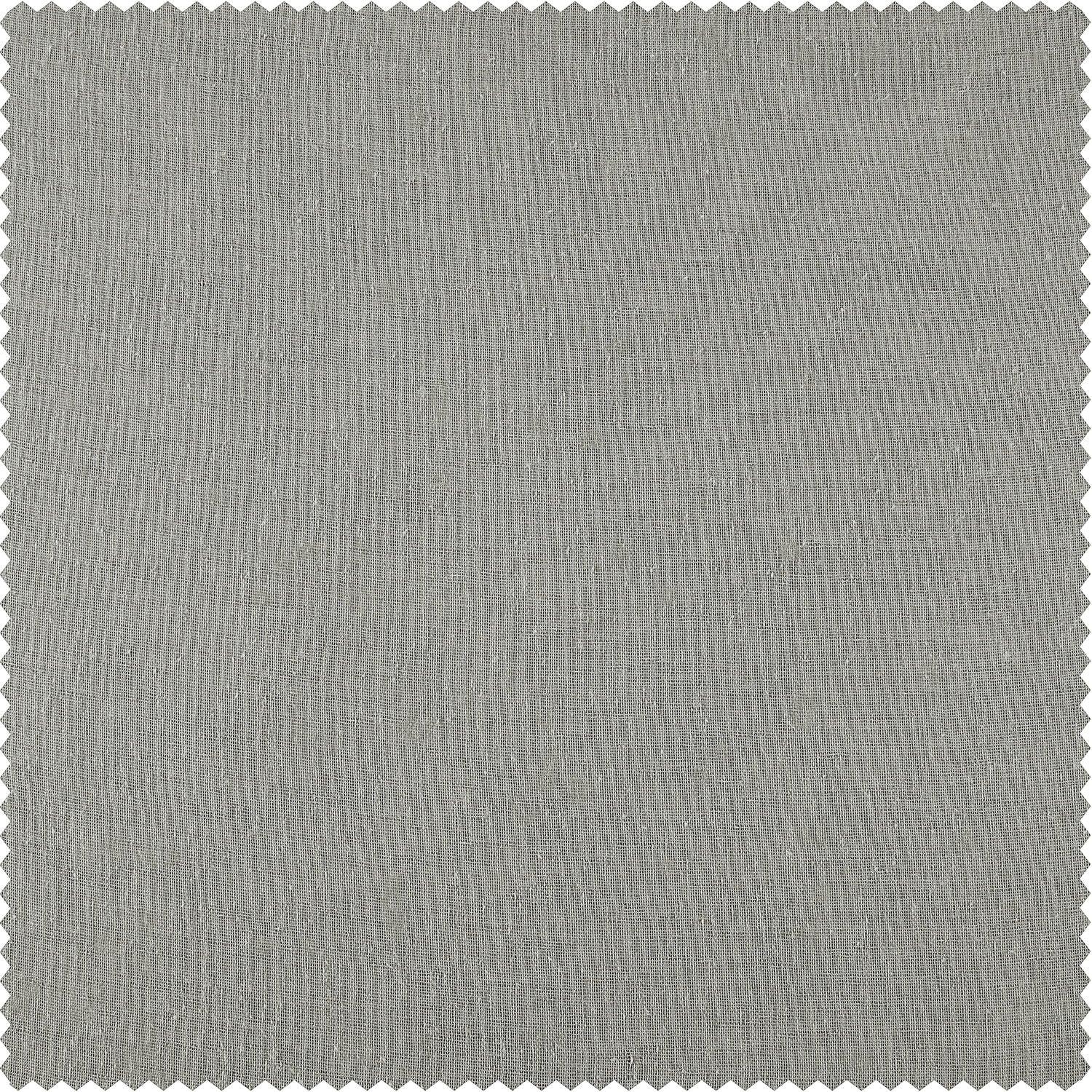 Alto Grey Solid Linen Sheer Curtain Pair (2 Panels)