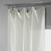 Meridian White Striped Linen Sheer Curtain Pair (2 Panels) - HalfPriceDrapes.com