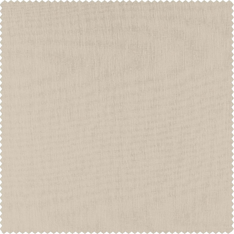 Cotton Seed Textured Faux Linen Sheer Custom Curtain - HalfPriceDrapes.com