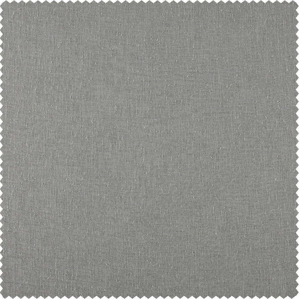 Paris Greige Textured Faux Linen Sheer Custom Curtain - HalfPriceDrapes.com