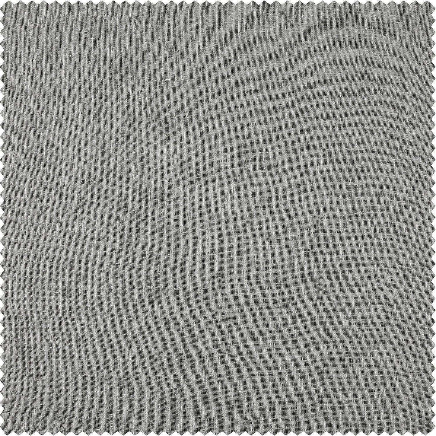 Paris Greige Textured Faux Linen Sheer Custom Curtain - HalfPriceDrapes.com
