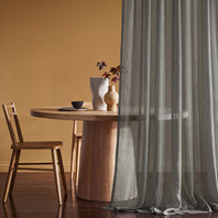 Grey Voile Sheer Curtain Pair (2 Panels)