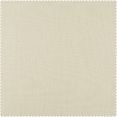 Chaste Tan Faux Linen Sheer Curtain Pair (2 Panels)