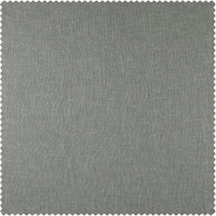 Peyote Silver Faux Linen Sheer Curtain Pair (2 Panels)