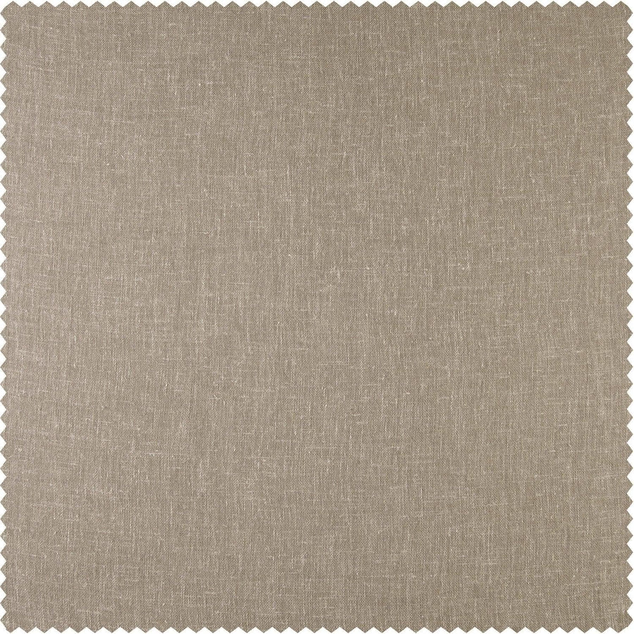 Vintage Taupe Faux Linen Sheer Swatch