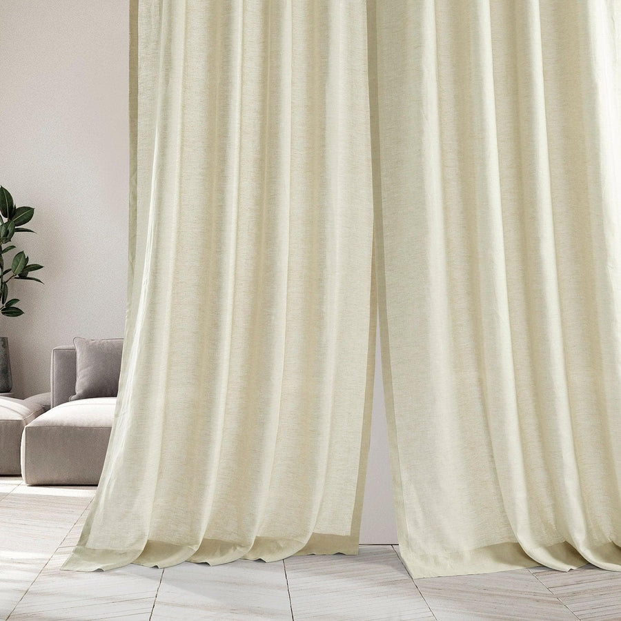 Birch Deluxe French Linen Custom Curtain - HalfPriceDrapes.com