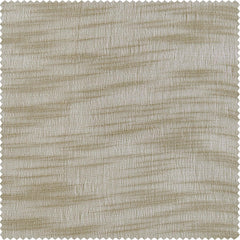 Camel Tan Faux Linen Sheer Curtain Pair (2 Panels)