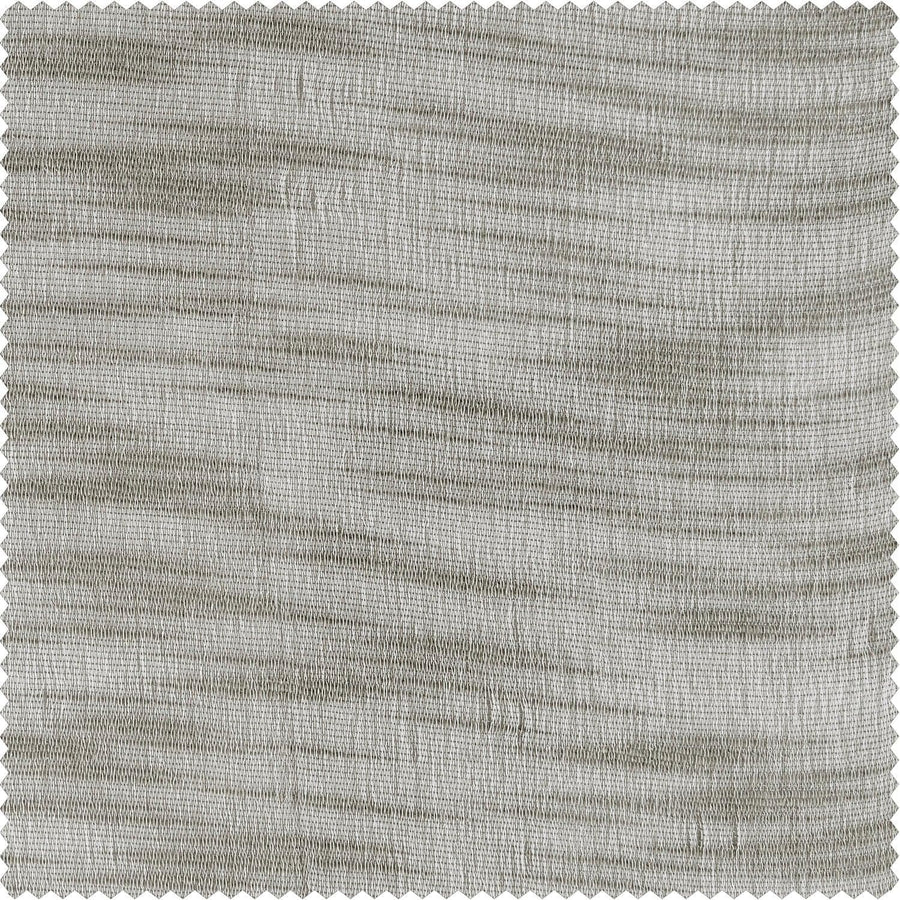 Azure Grey Linen Sheer Swatch - HalfPriceDrapes.com