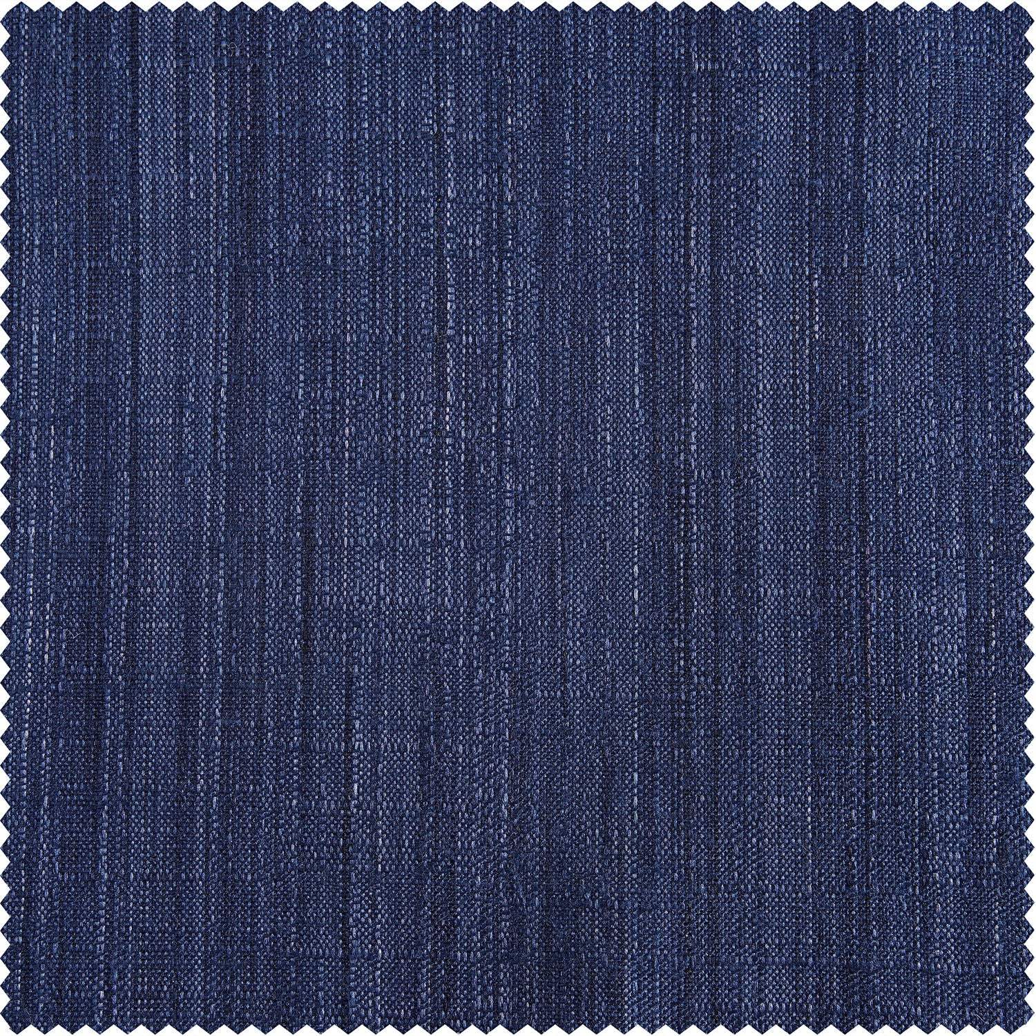 Ink Blue Rustic Linen Weave Swatch
