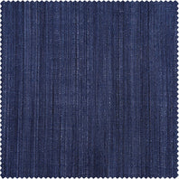 Ink Blue Rustic Linen Weave Swatch