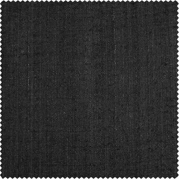 Black Rustic Linen Weave Swatch