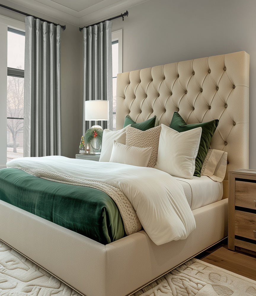 Silver Vintage Textured Faux Dupioni Silk Custom Curtain