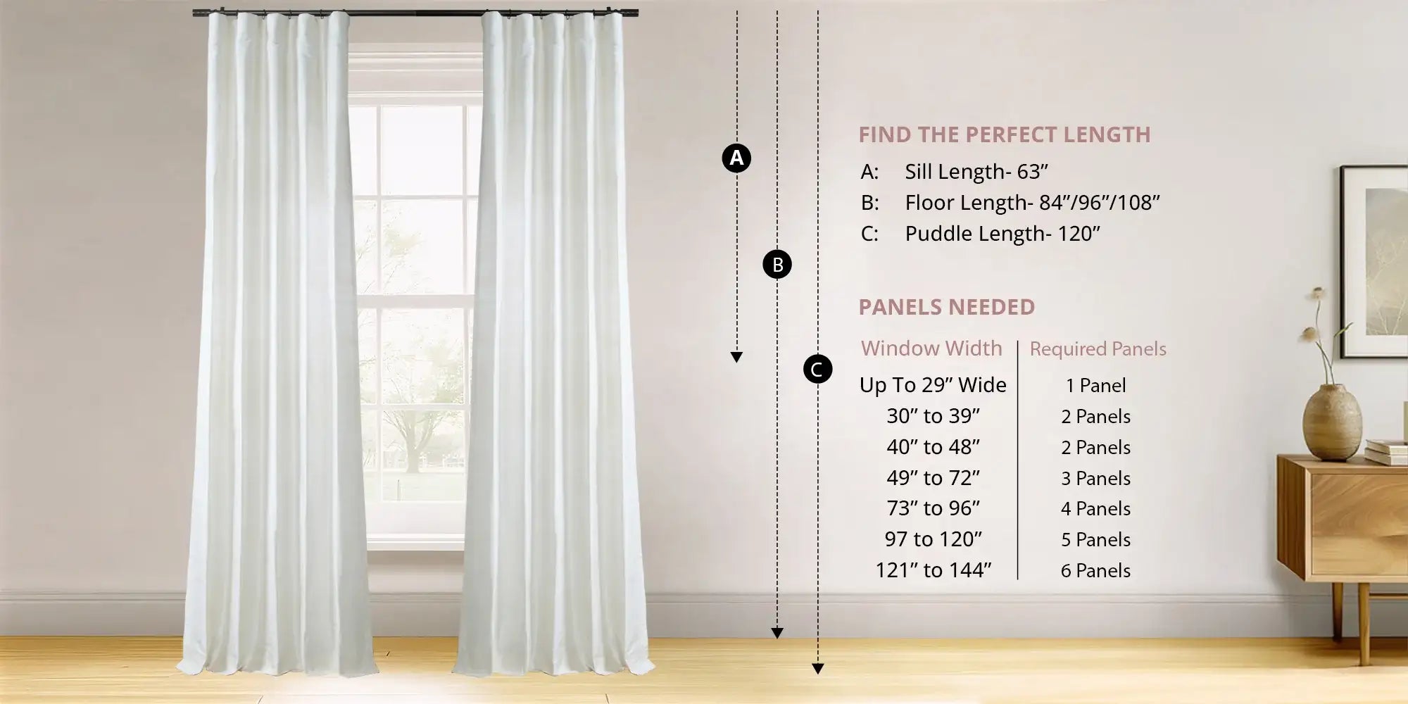Biscotti Textured Dupioni Silk Room Darkening Curtain | Half Price