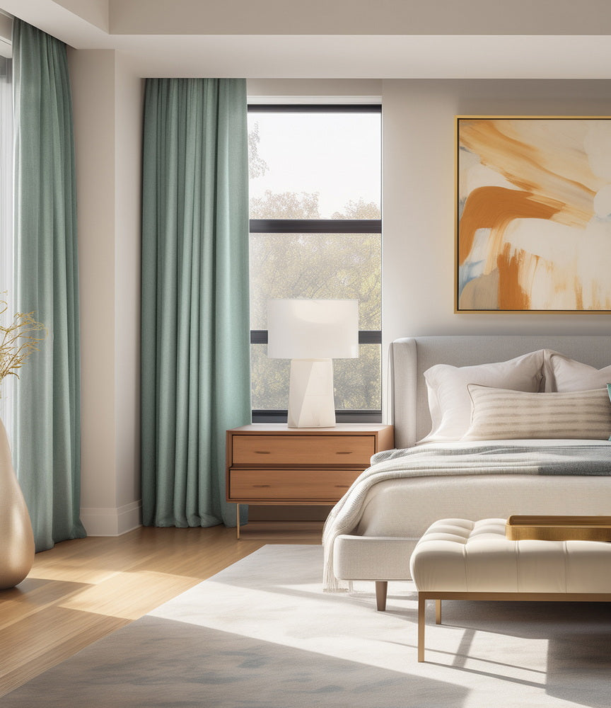 Skylark Blue Signature Velvet Custom Curtain