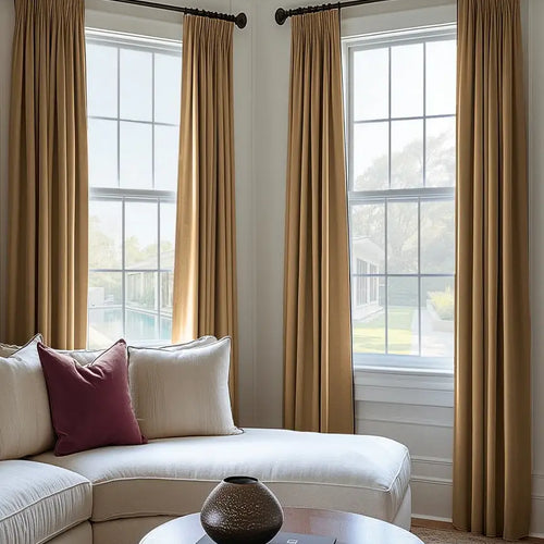 Spiced Rum Heritage Plush Velvet Custom Curtain