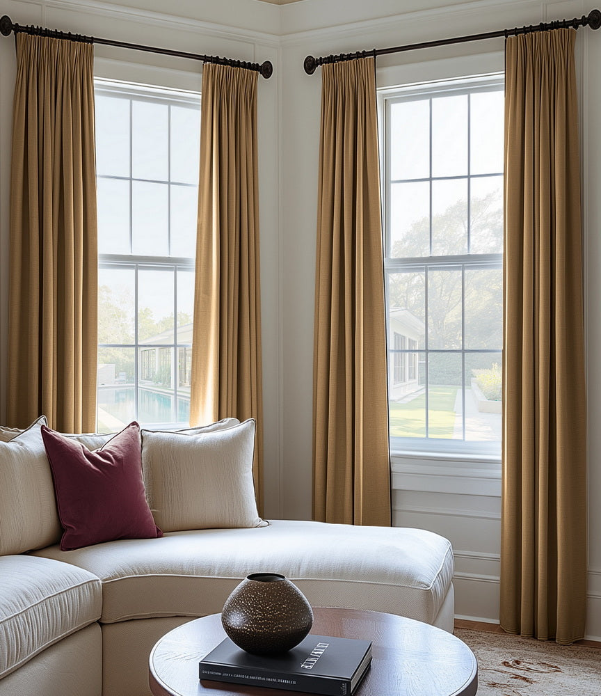 Spiced Rum Heritage Plush Velvet Custom Curtain