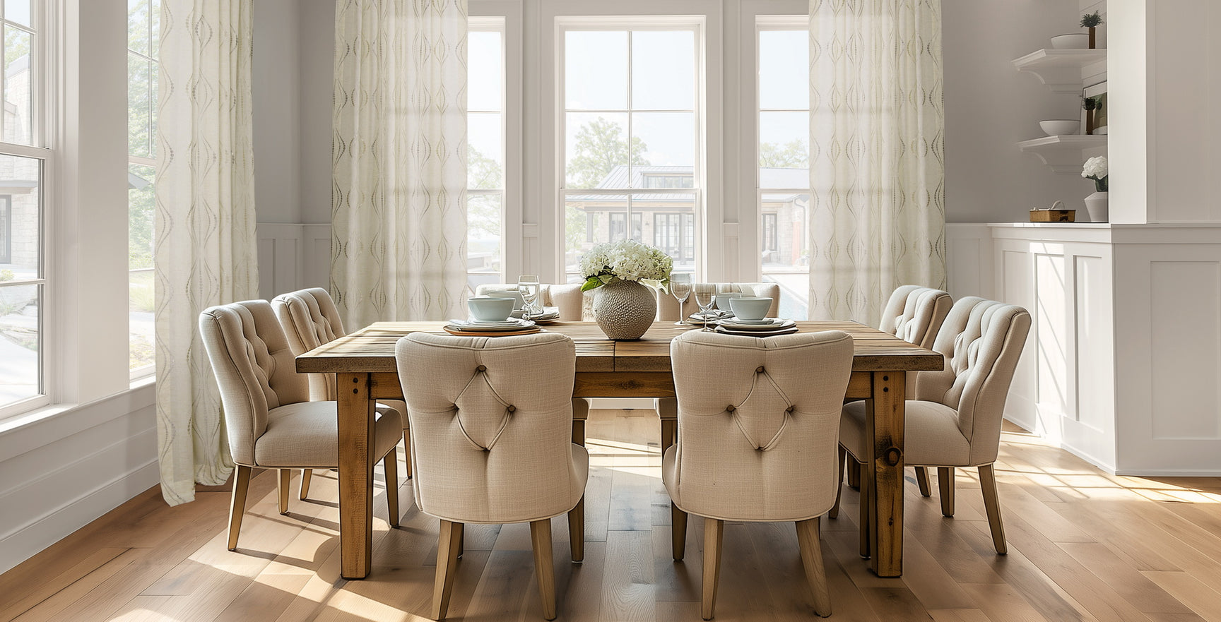 Add Texture with Printed & Embroidered Sheers