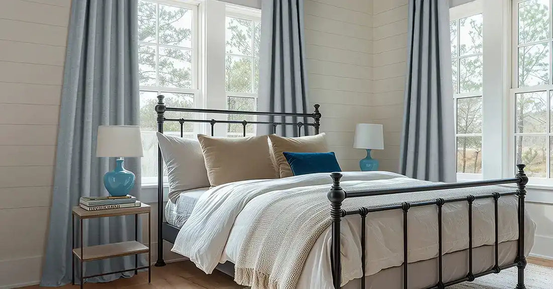 Persimmon Grommet Bellino Textured Faux Linen Room Darkening Curtain ...