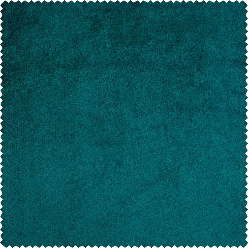 Night Time Teal Urban Lush Velvet Custom Curtain