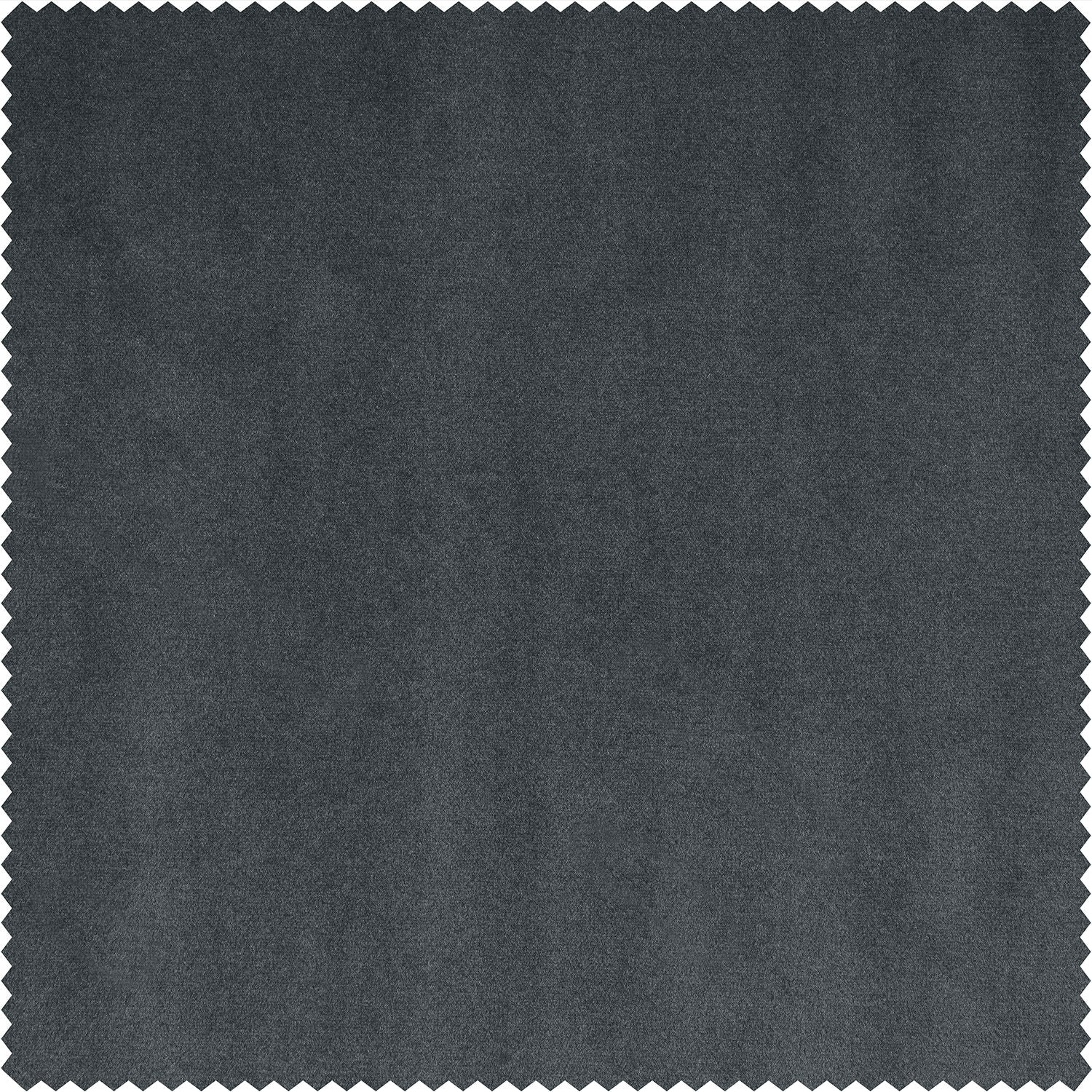 IronStone Grey Urban Lush Velvet Custom Curtain