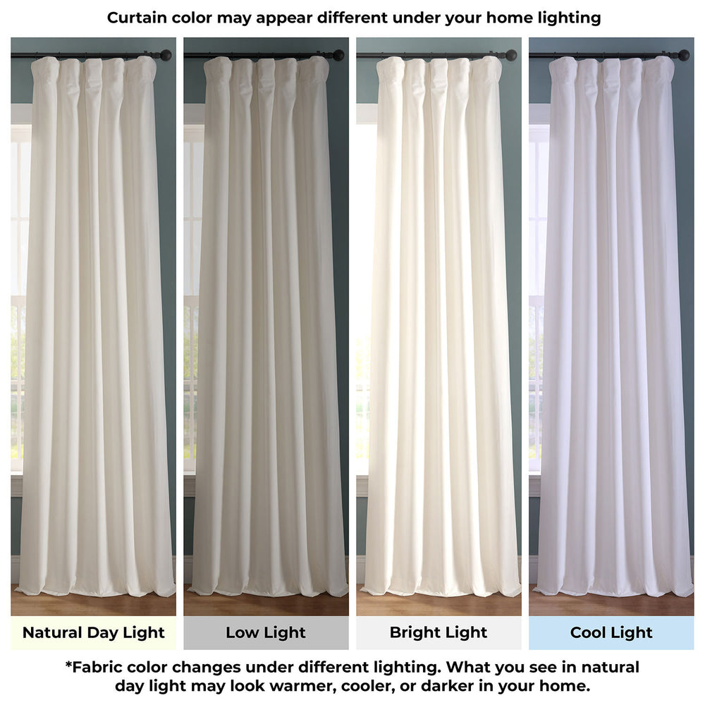 Lighthouse White Urban Lush Velvet Custom Curtain