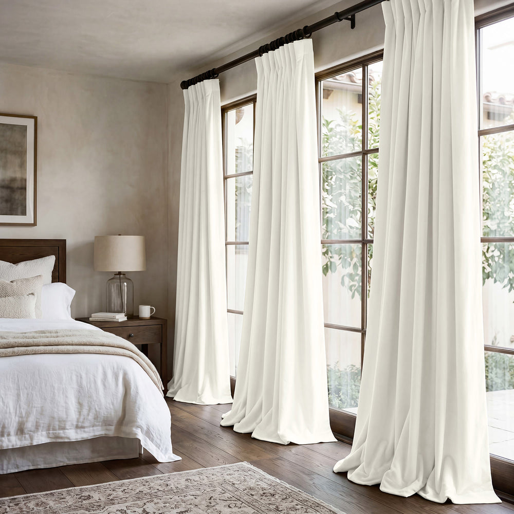 Lighthouse White Urban Lush Velvet Custom Curtain