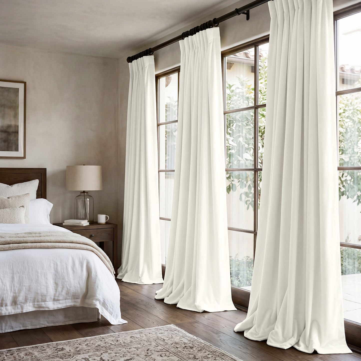 Lighthouse White Urban Lush Velvet Custom Curtain