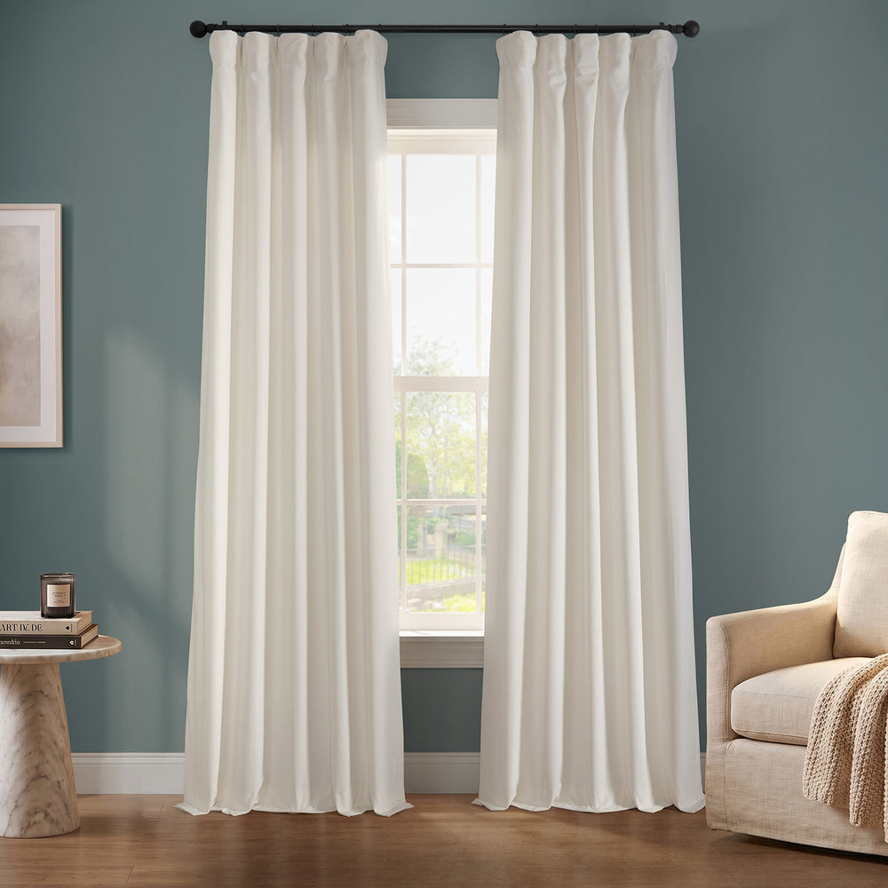 Lighthouse White Urban Lush Velvet Custom Curtain