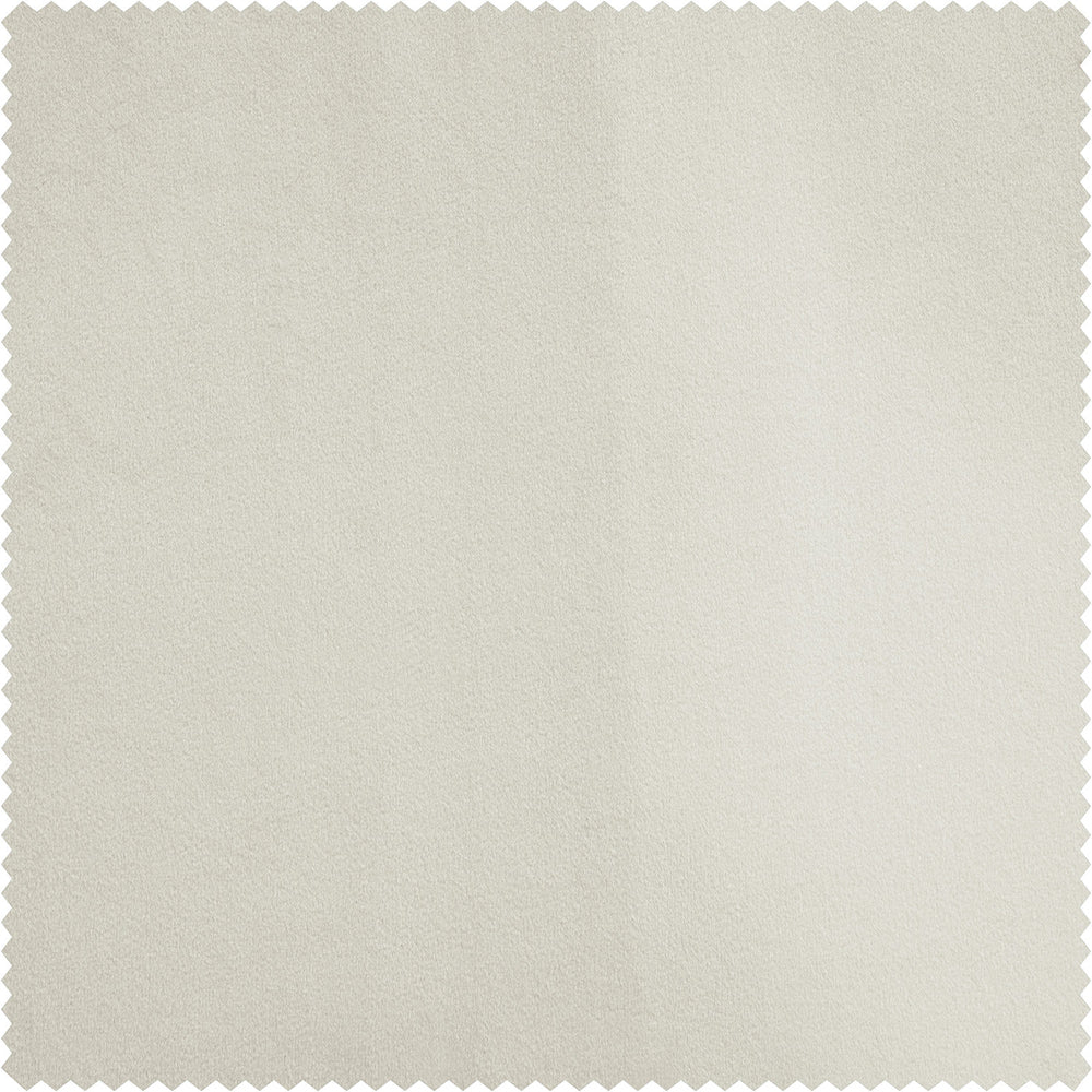 Porcelain White Signature Velvet Custom Curtain