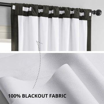 Gunmetal Grey Signature Velvet Blackout Curtain