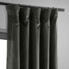 Gunmetal Grey Signature Velvet Blackout Curtain - HalfPriceDrapes.com