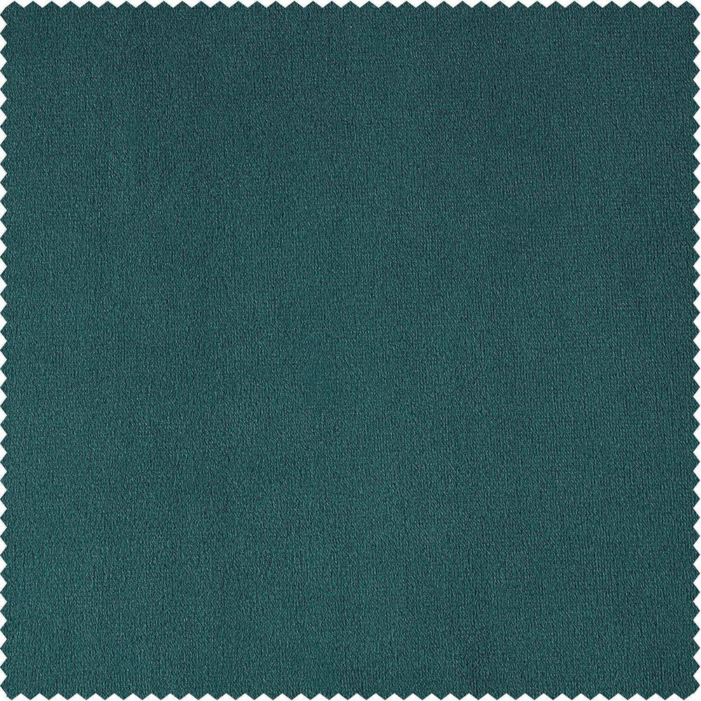 Everglade Teal Signature Velvet Custom Curtain