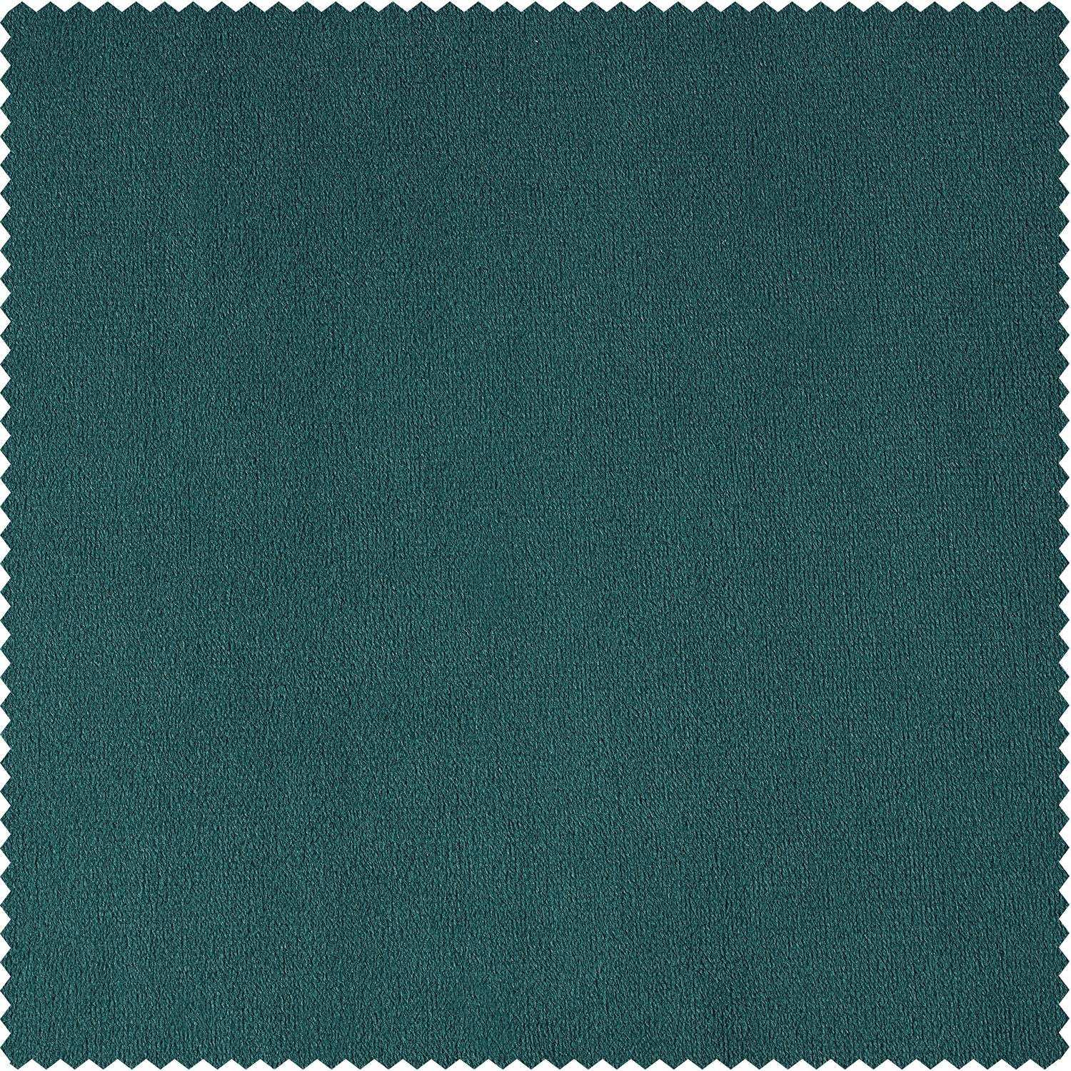 Everglade Teal Signature Velvet Custom Curtain