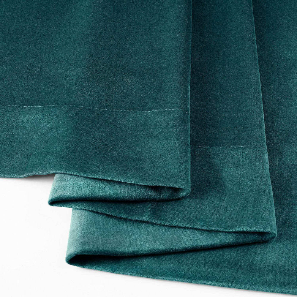 Everglade Teal Signature Velvet Custom Curtain