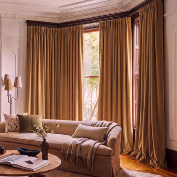 Amber Gold Signature Velvet Blackout Curtain