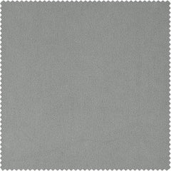 Silver Grey Signature Velvet Custom Curtain