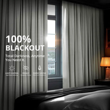 Reflection Grey French Pleat Signature Velvet Blackout Curtain