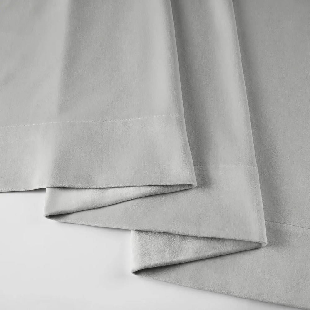 Reflection Grey Signature Velvet Custom Curtain