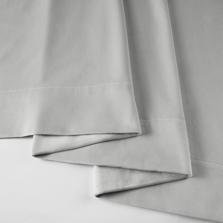 Reflection Grey Signature Velvet Custom Curtain