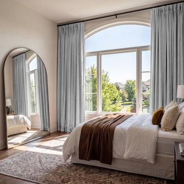 Reflection Grey Signature Velvet Custom Curtain