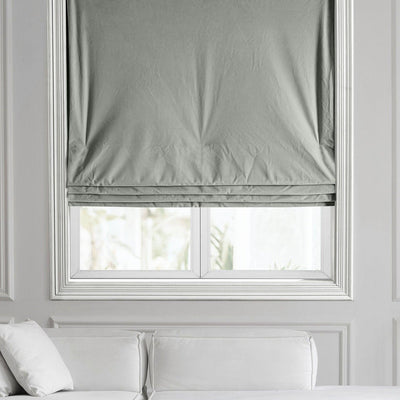 Reflection Grey Signature Velvet Roman Shade